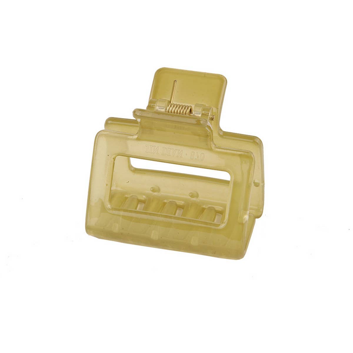 Cwaha07443_Jelly Rectangle Acrylic Small Hair Claw Clip