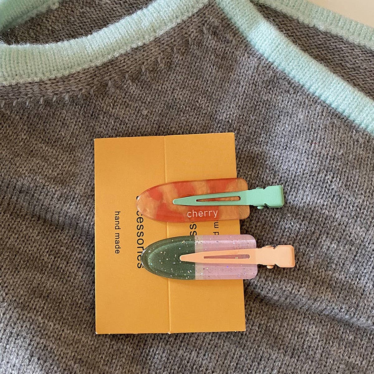 2 PACK SUMMER FRUIT CUTE SWEET HAIR CLIPS_CWAHA2264