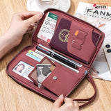 ANTI THEFT MULTIFUNCTIONAL LONG LEATHER WALLET_CWAB3734
