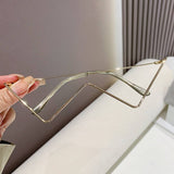 HALF RIMLESS METAL CHAIN GLASSES FRAME_CWASG0365