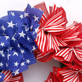 Usa Flag Star Ribbon Wreath For July 4Th Decor_Cwaje05386