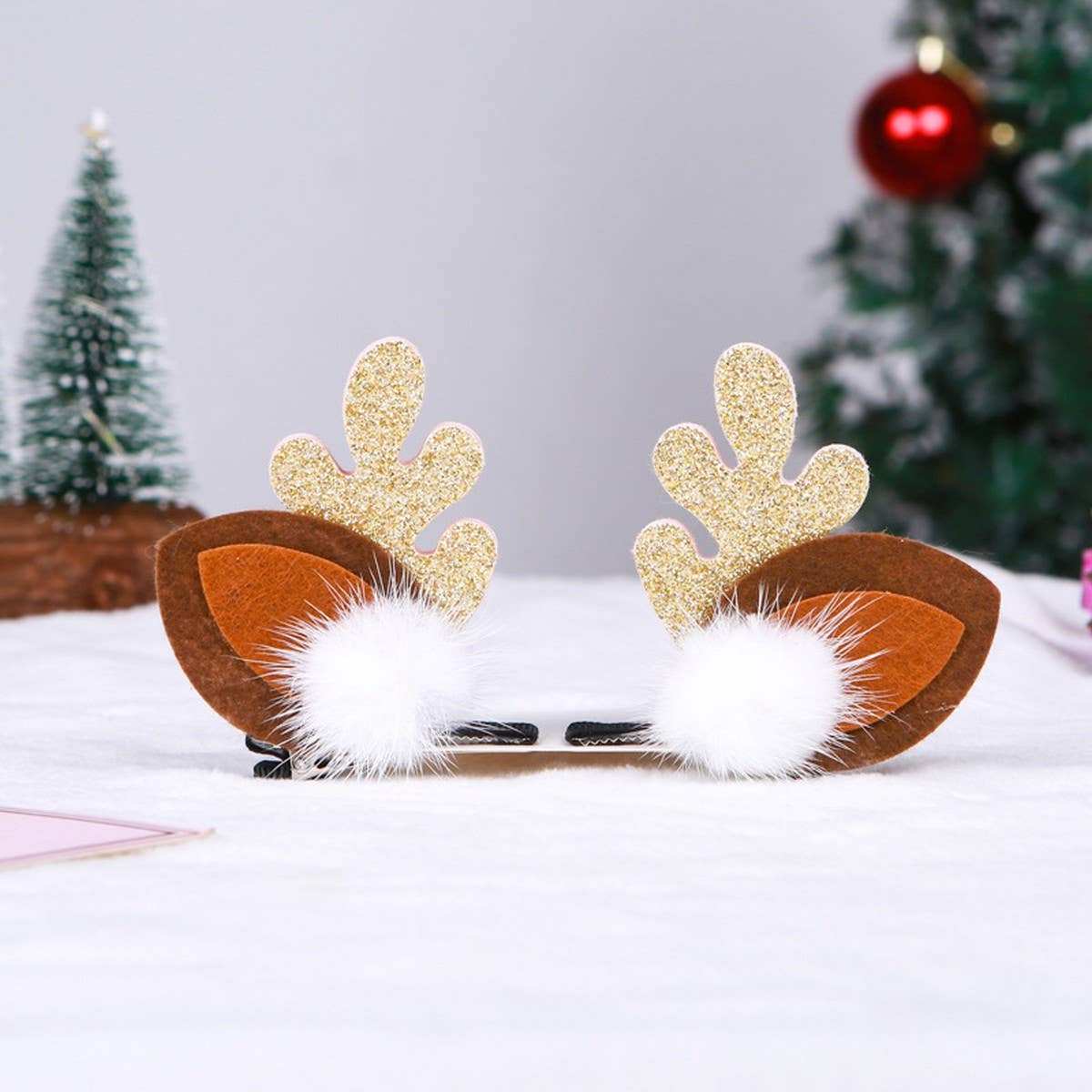 Cwaha0409_Christmas Kids Resin Hair Clips