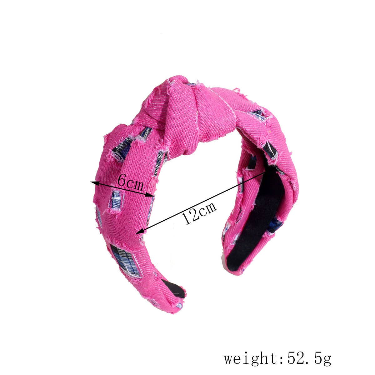 Vintage Denim Knotted Broken Copper Headband