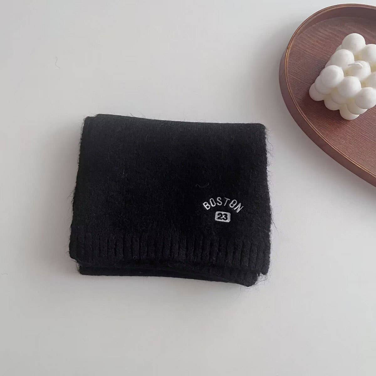 EMBROIDERED WOOL SCARF FOR KIDS WINTER WARMTH_CWASC2107