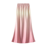 SATIN HIGH WAIST FISHTAIL BODYCON MIDI SKIRT_CWBMS0360