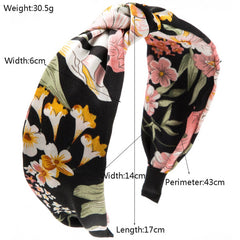 NEW WIDE BRIMMED FLOWER BOHEMIAN HEADBAND_CWAHA1778