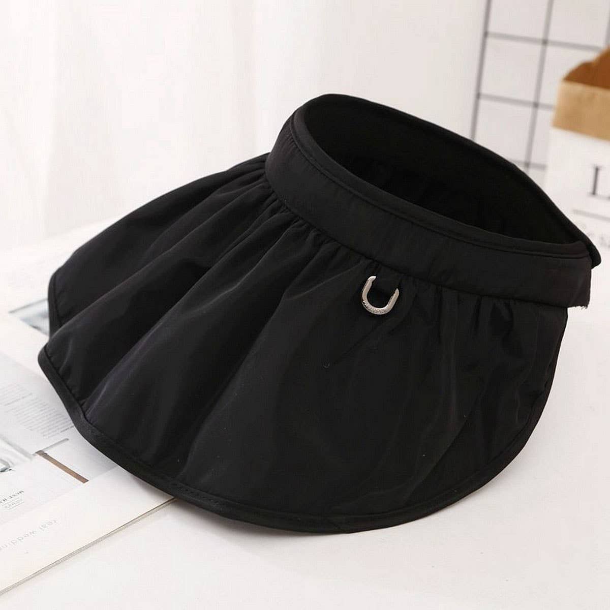 Shell Sun Hat For Women -Two-In-One Hairband, Hat_Cwah3317