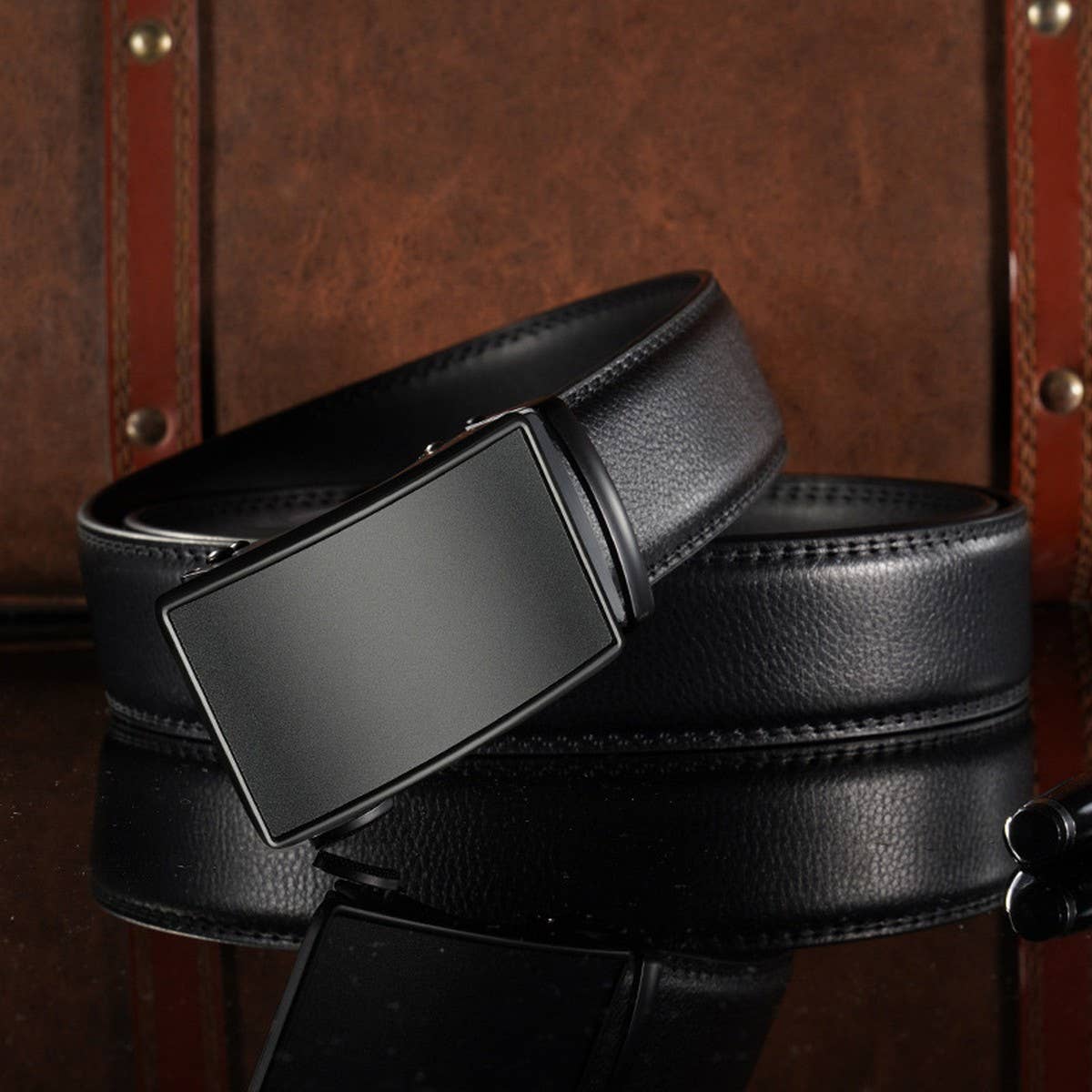 MENS AUTOMATIC BUCKLE SIMPLE BELTS_CWABE0463