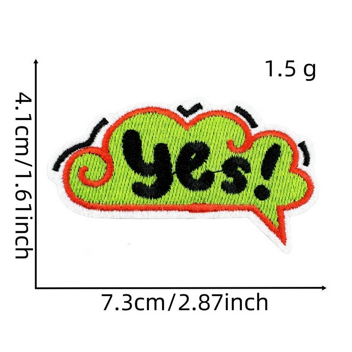 FUNNY TEXT PATCH EMBROIDERED CLOTH PATCH_CWMM4051