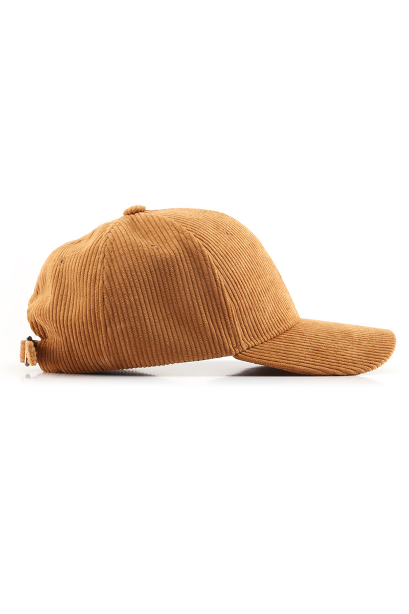 CORDUROY BASEBALL CAP UNISEX WINTER WARM OUTDOOR_CWAH0517