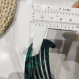 4 0 THICK PLATE FIVE TOOTH COMB ACETATE HAIRPIN_CWAHA4231