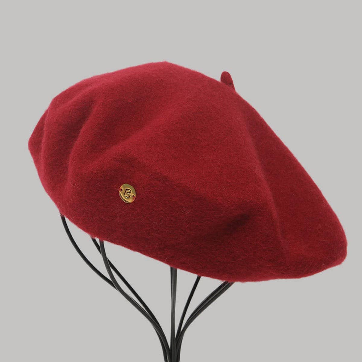 SIMPLE FRENCH BERET WITH LETTER B LOGO_CWAH1938