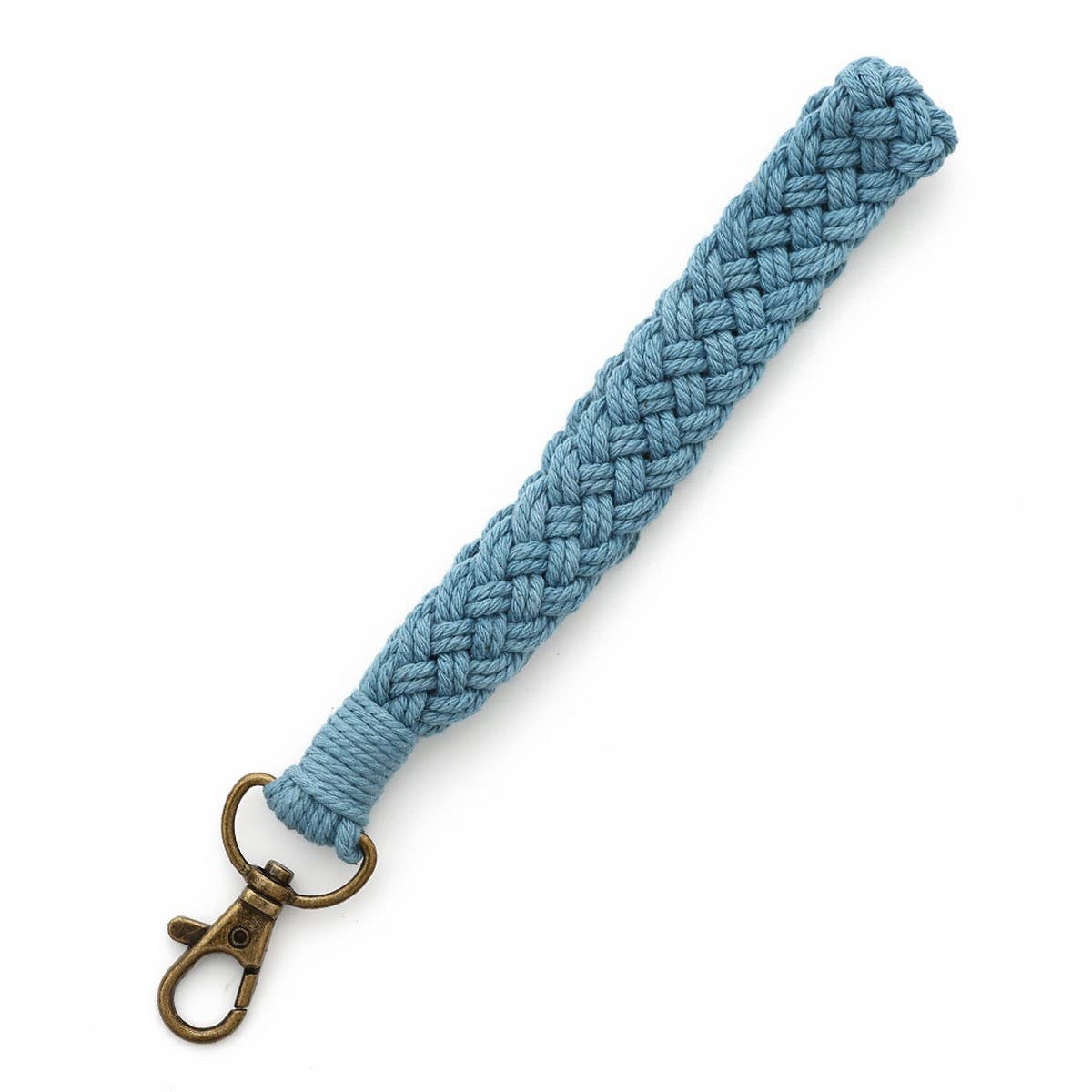 BOHO HANDMADE WOVEN STRIPE KEYCHAIN WRIST STRAP_CWAB5015