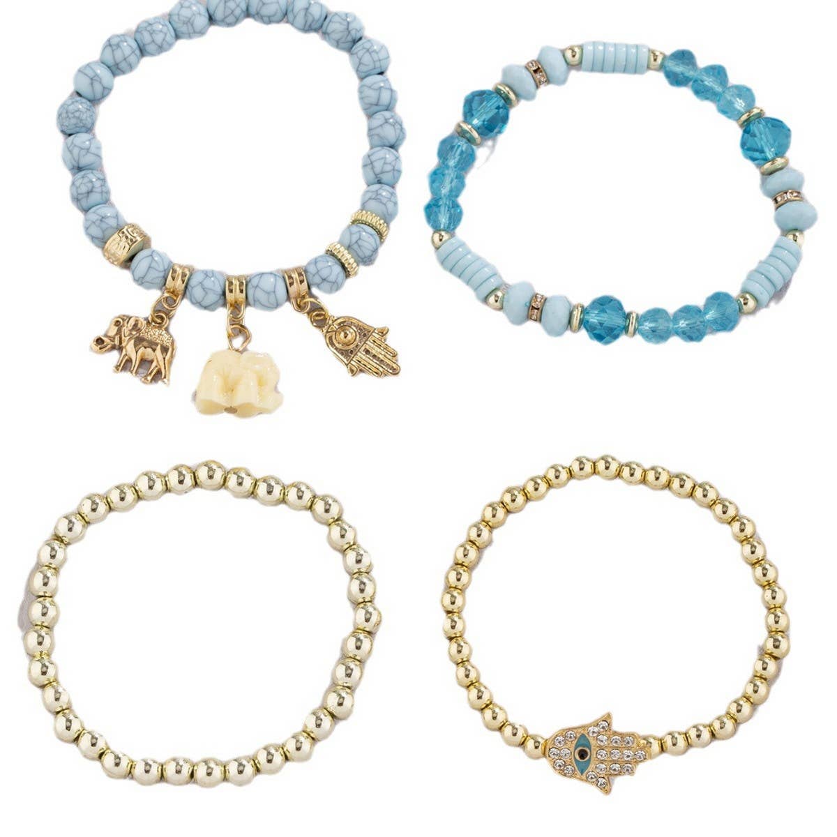 TASSEL MULTI LAYER MIXED COLOR BEADED BRACELET_CWAHA2482