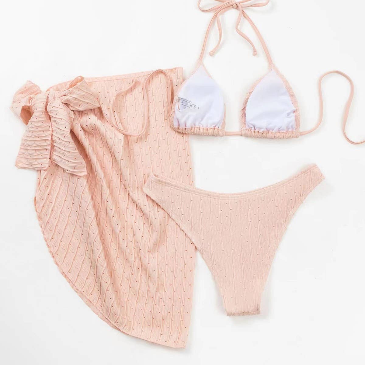 SEXY BACKLESS BIKINI SWIMWEAR FOR WOMEN 3 SET _CWMW0182