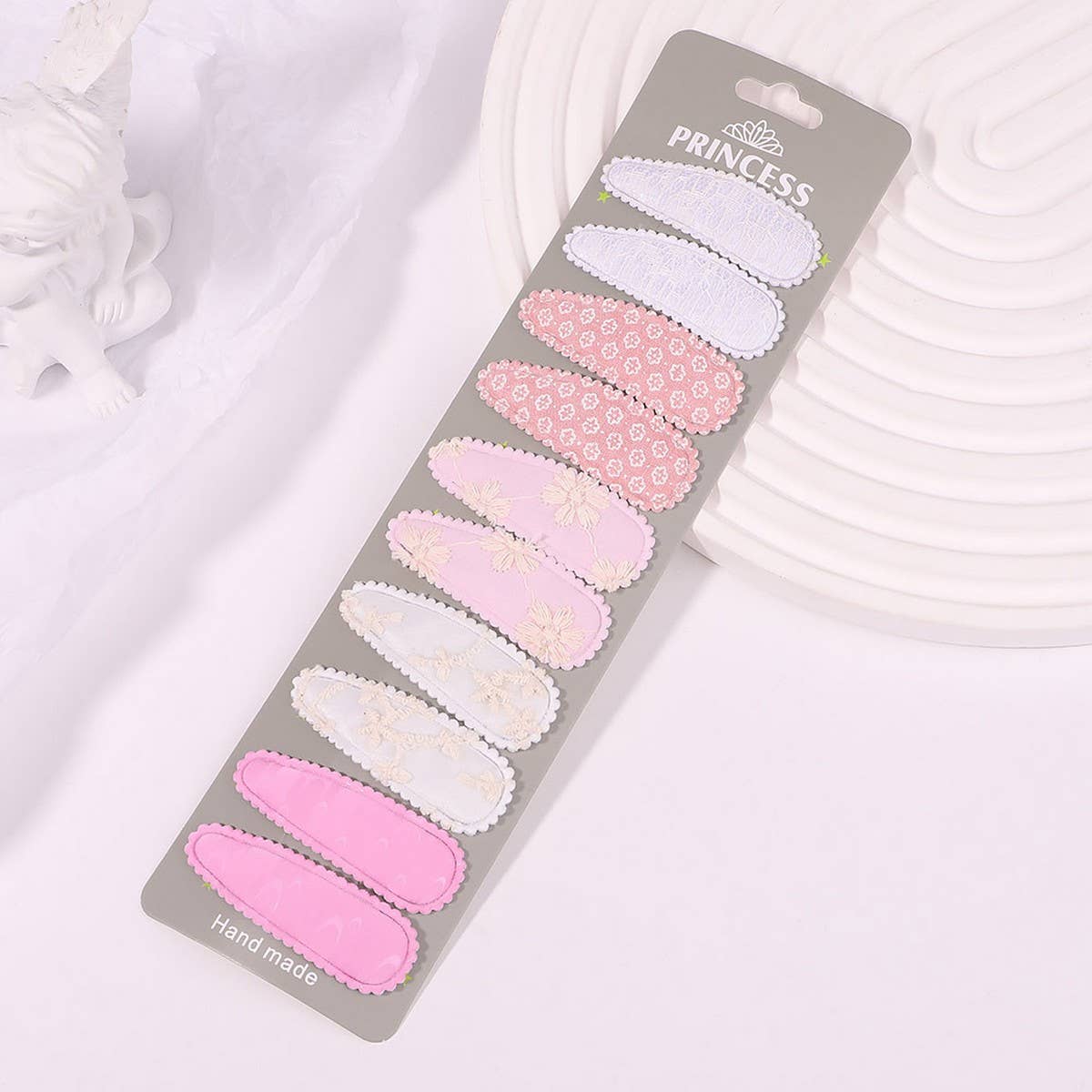 FLORAL EMBROIDERED BB CLIP SET FRESH CUTE_CWAHA6703