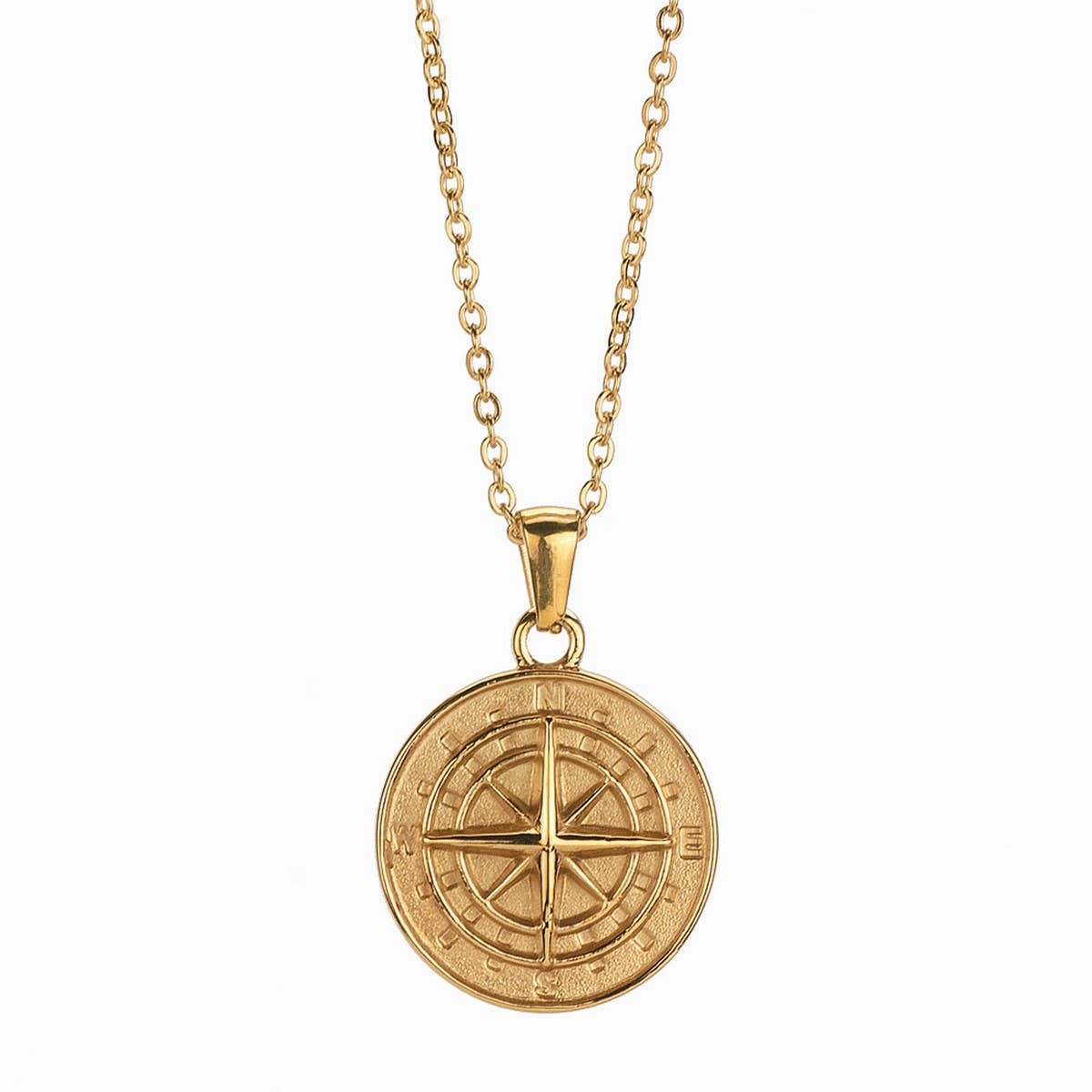 CREATIVE COMPASS HIP HOP PENDANT NECKLACE_CWMM5593