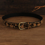 LEOPARD PRINT INLAID CLAW NAIL FASHION BELT_CWMM3931