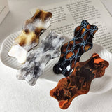 Colorful Line Acetate Duckbill Hair Clip_Cwaha07158