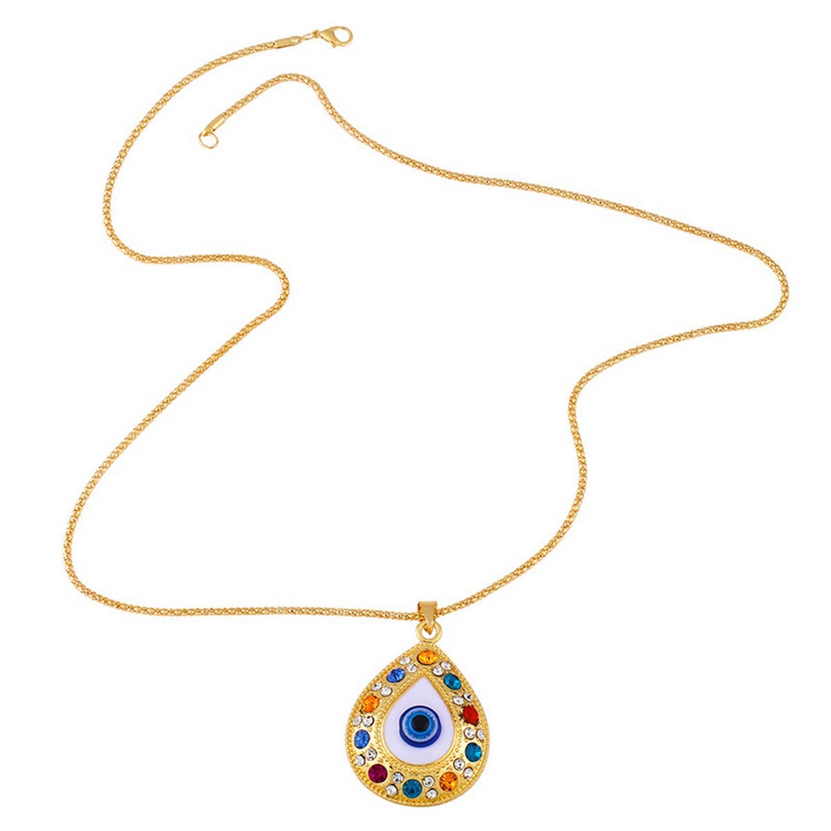 DEVILS EYE DIAMOND PENDANT NECKLACE_CWAJE0886