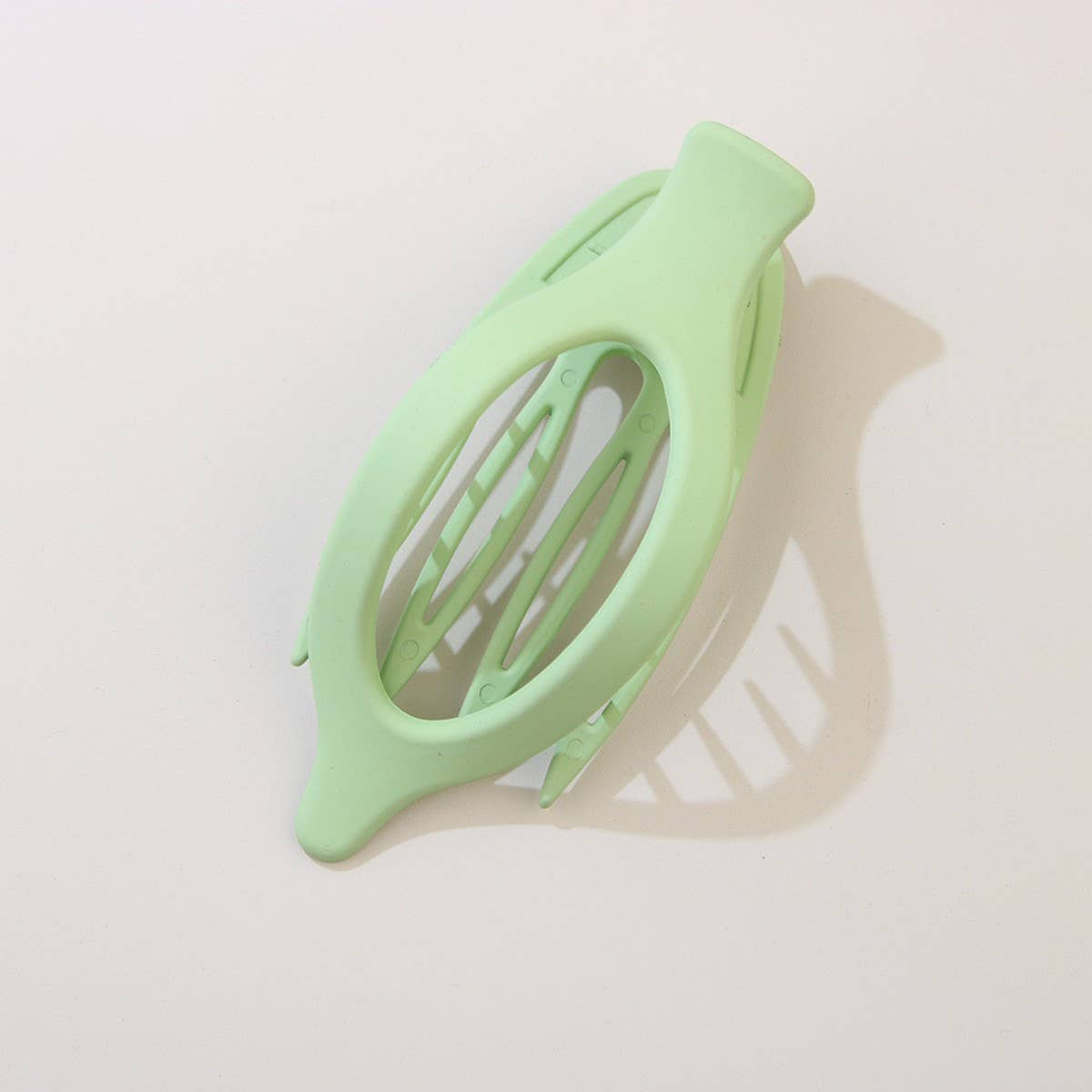 Glossy Matte Oval Hair Clip-Large Duckbill Style_Cwaha07479