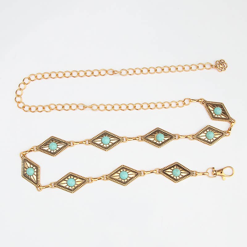 Fashionable And Versatile Patterned Waist Chain