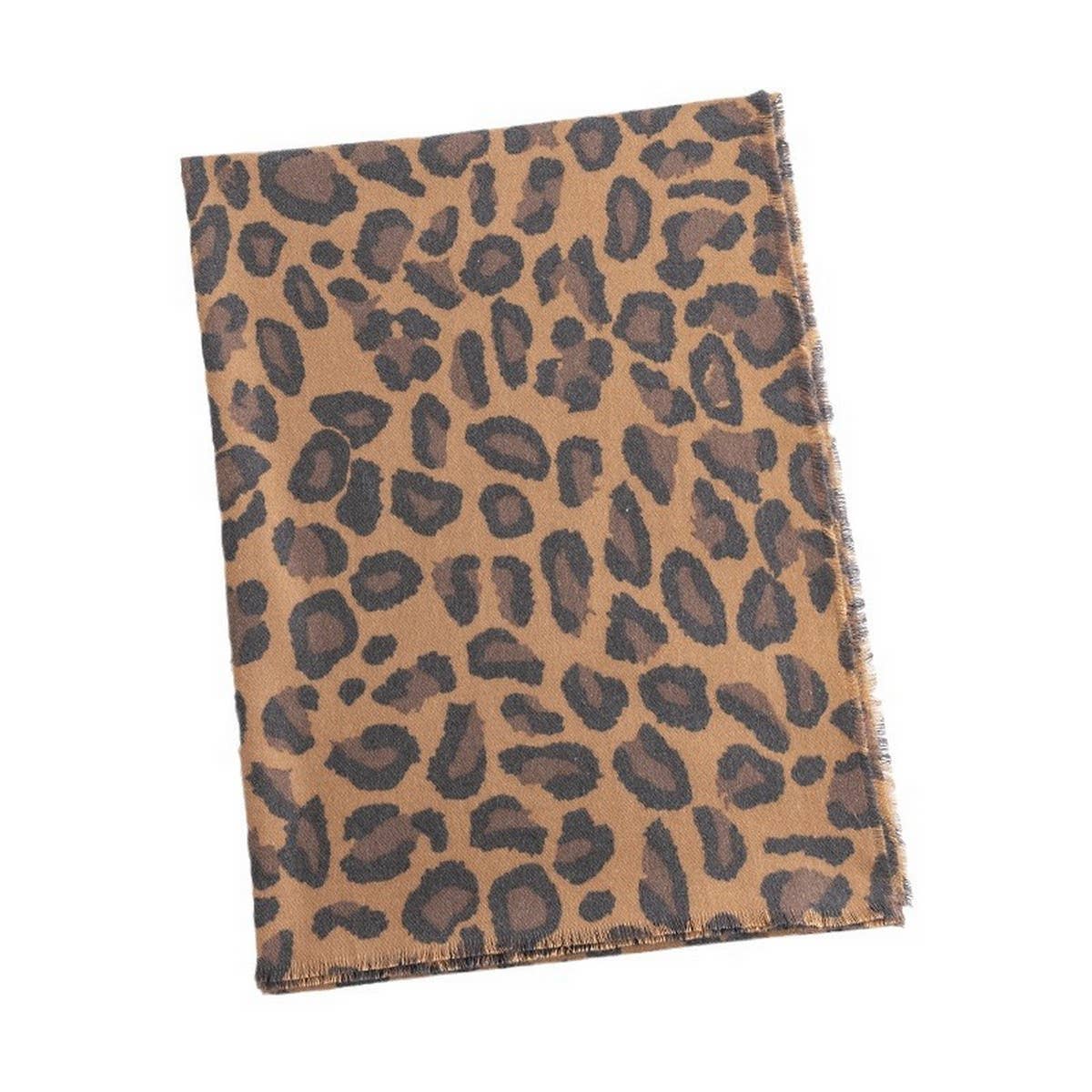 LEOPARD PRINT SCARF SOFT TASSEL WRAP FOR WOMEN_CWASC0999