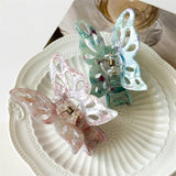 NEW LARGE HOLLOW BUTTERFLY HAIR CLAW WOMENS CLIP_CWAHA1028