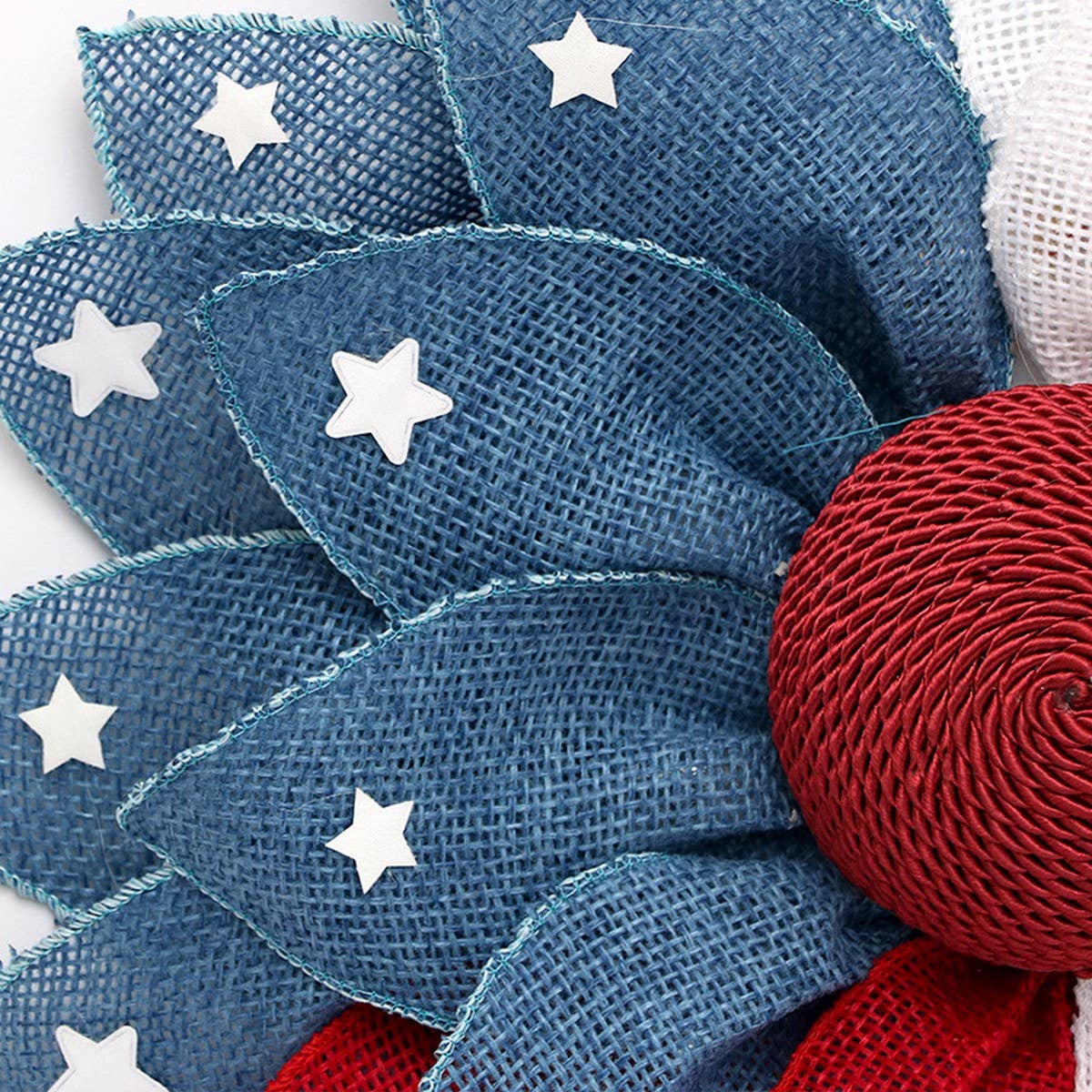 Usa Flag Ribbon Wreath For Independence Day_Cwaje05388