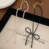 Versatile And High-End Sweet Style Bow Necklace