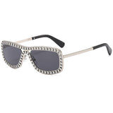 MODERN LUXE RHINESTONE METAL SUNGLASSES FOR WOMEN_CWASG1182