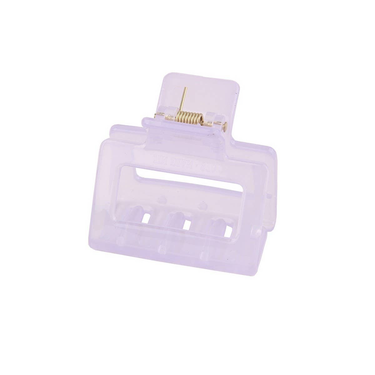 Cwaha07443_Jelly Rectangle Acrylic Small Hair Claw Clip