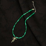 GREEN BAMBOO CHINESE STYLE NATURAL STONE NECKLACE_CWAJE3085