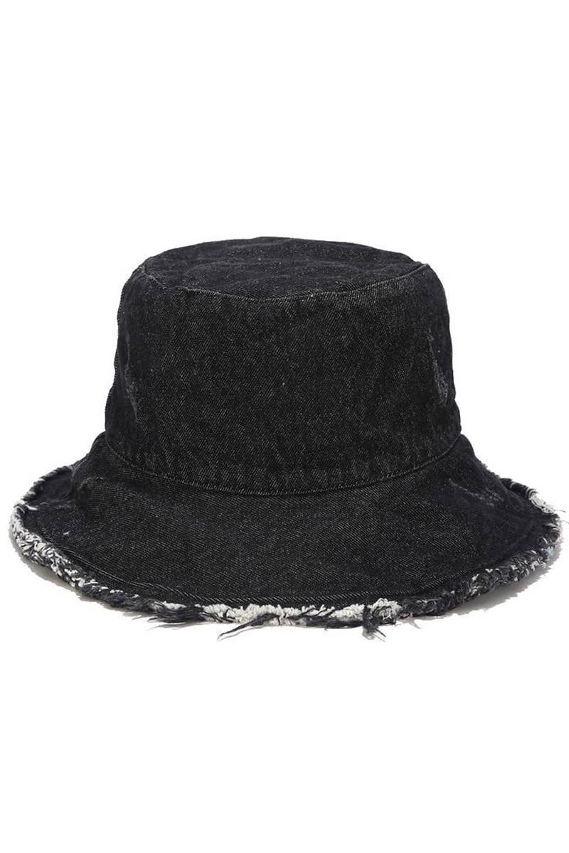 Vintage Denim Casual Bucket Hat_Cwah0409