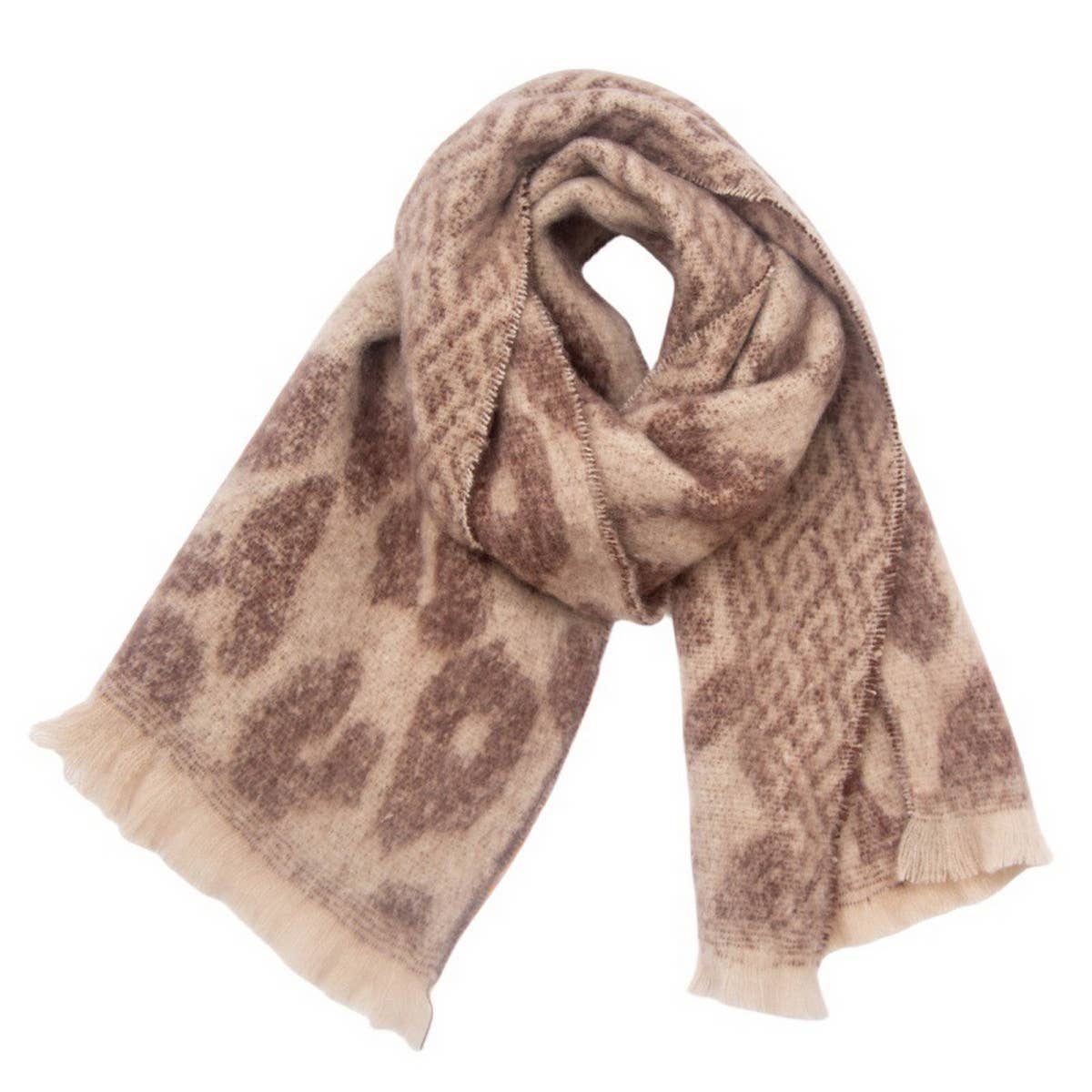 NEW JACQUARD LEOPARD PRINT SCARF FOR FALL WINTER_CWASC0875