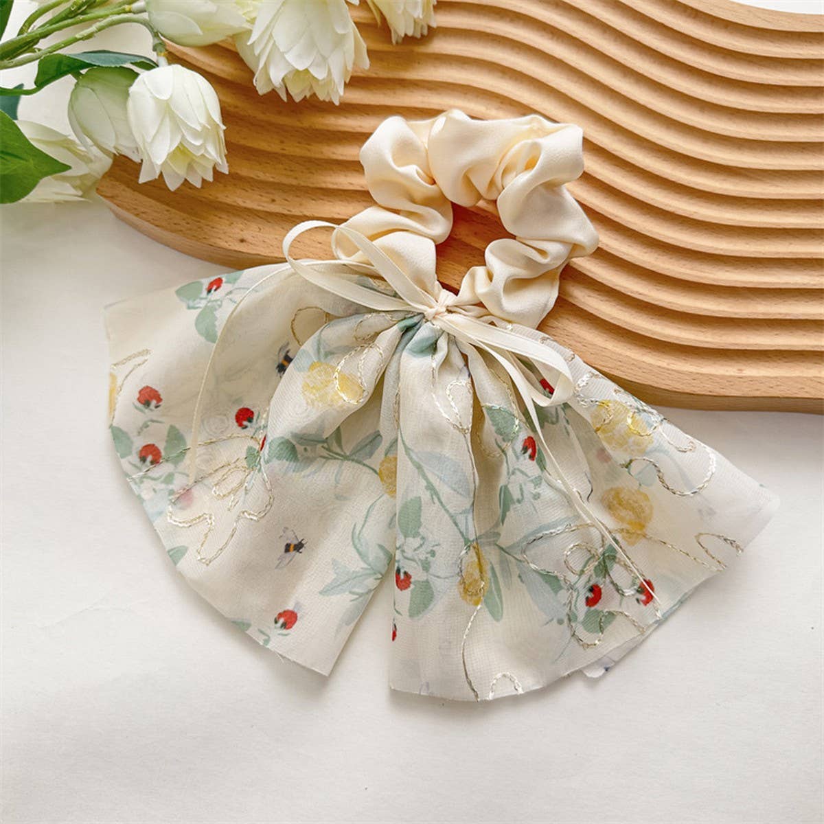 2024 NEW FLORAL EMBROIDERED BOW HAIR TIE_CWAHA1085