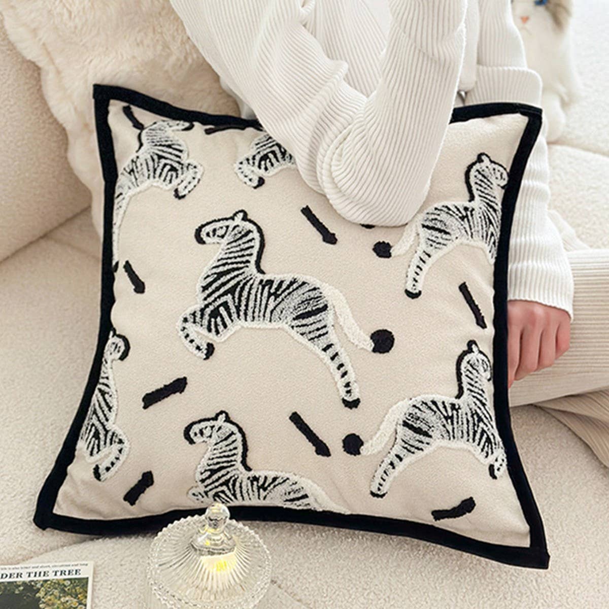 CHENILLE LUXE THROW PILLOW COVER FOR SOFA BED_CWMM7690