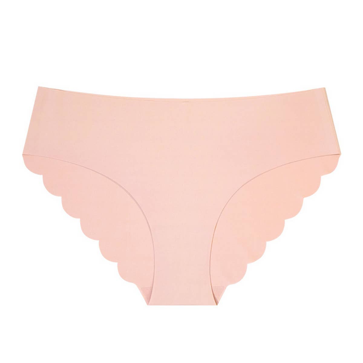 SEAMLESS ICE SILK WAVY LACE UNDERWEAR_CWMU0273