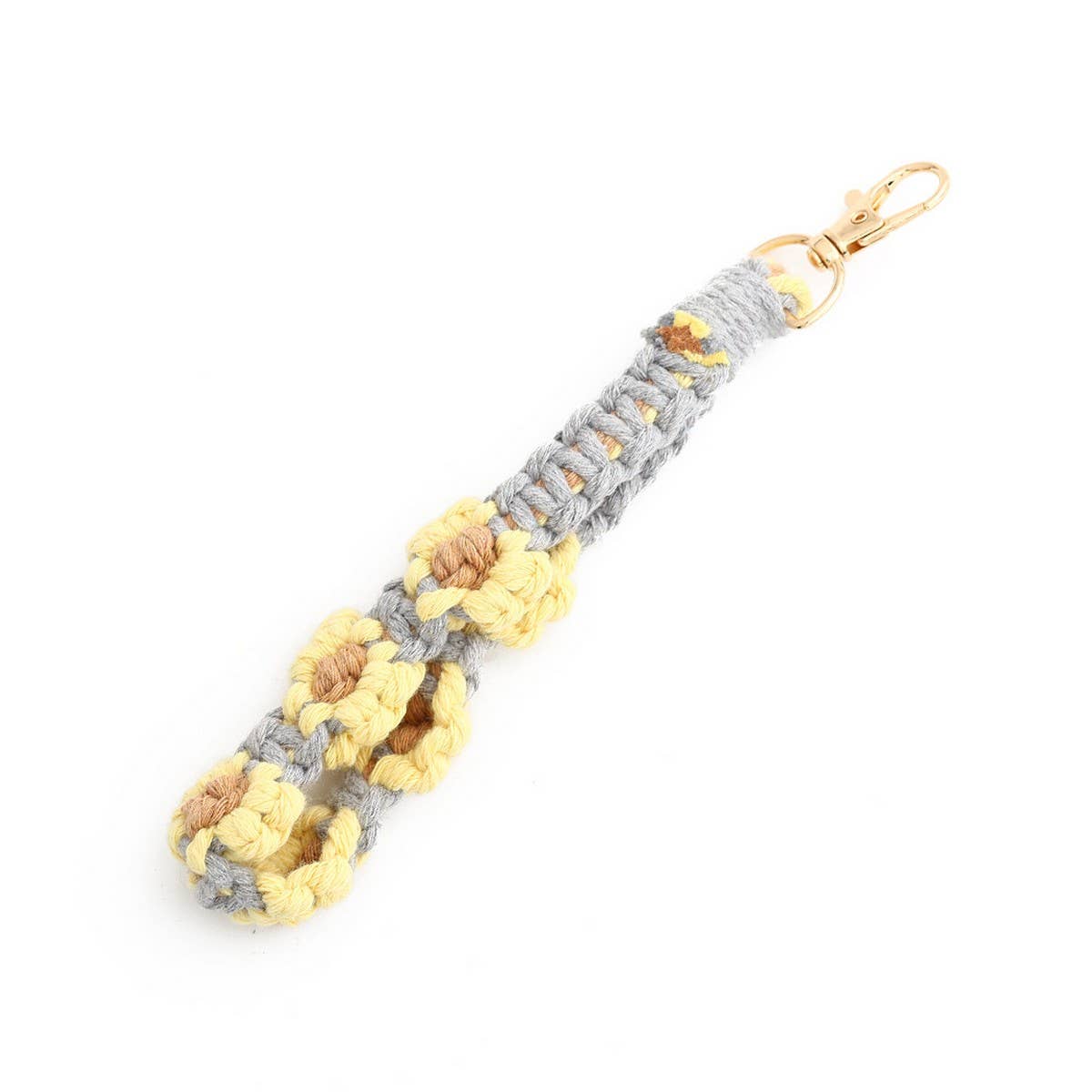 DOPAMINE COLOR DAISY WRIST STRAP KEYCHAIN_CWAB5080