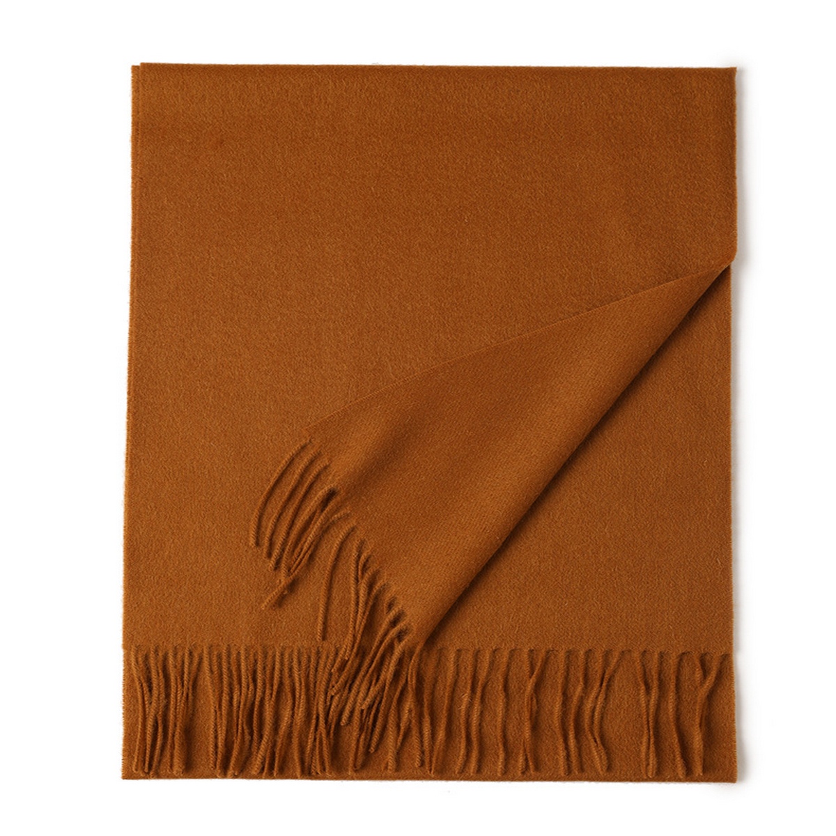 Unisex Wool Scarf Soft Solid Color With Tassels_Cwasc2707