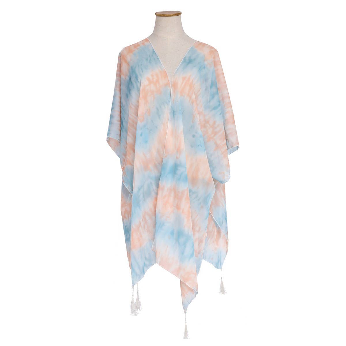 STRIPE PRINT KIMONO FOR WOMENS_CWASC0777