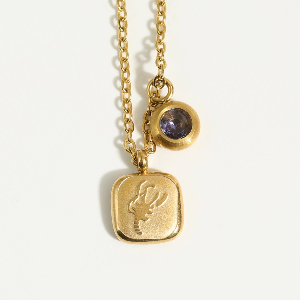 NEW RETRO 12 ZODIAC SIGN PENDANT NECKLACE_CWMM3753