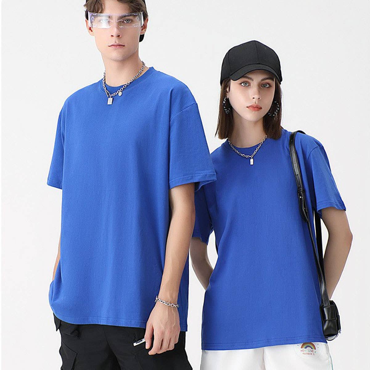 230G HEAVYWEIGHT COMBED COTTON T SHIRT BLANK OVERSIZED