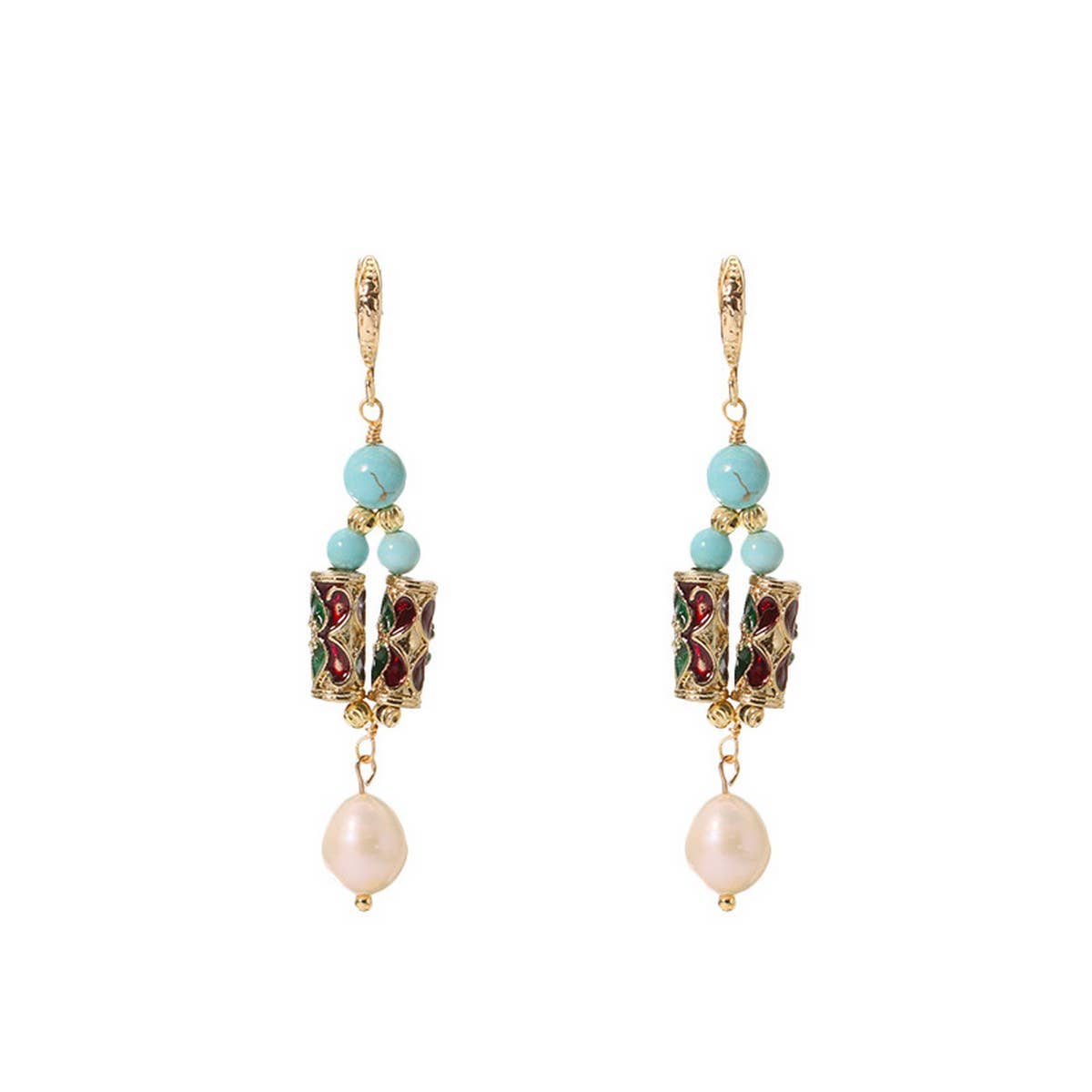 HIGH END VINTAGE PEARL EARRINGS FOR WOMEN_CWAJE3789
