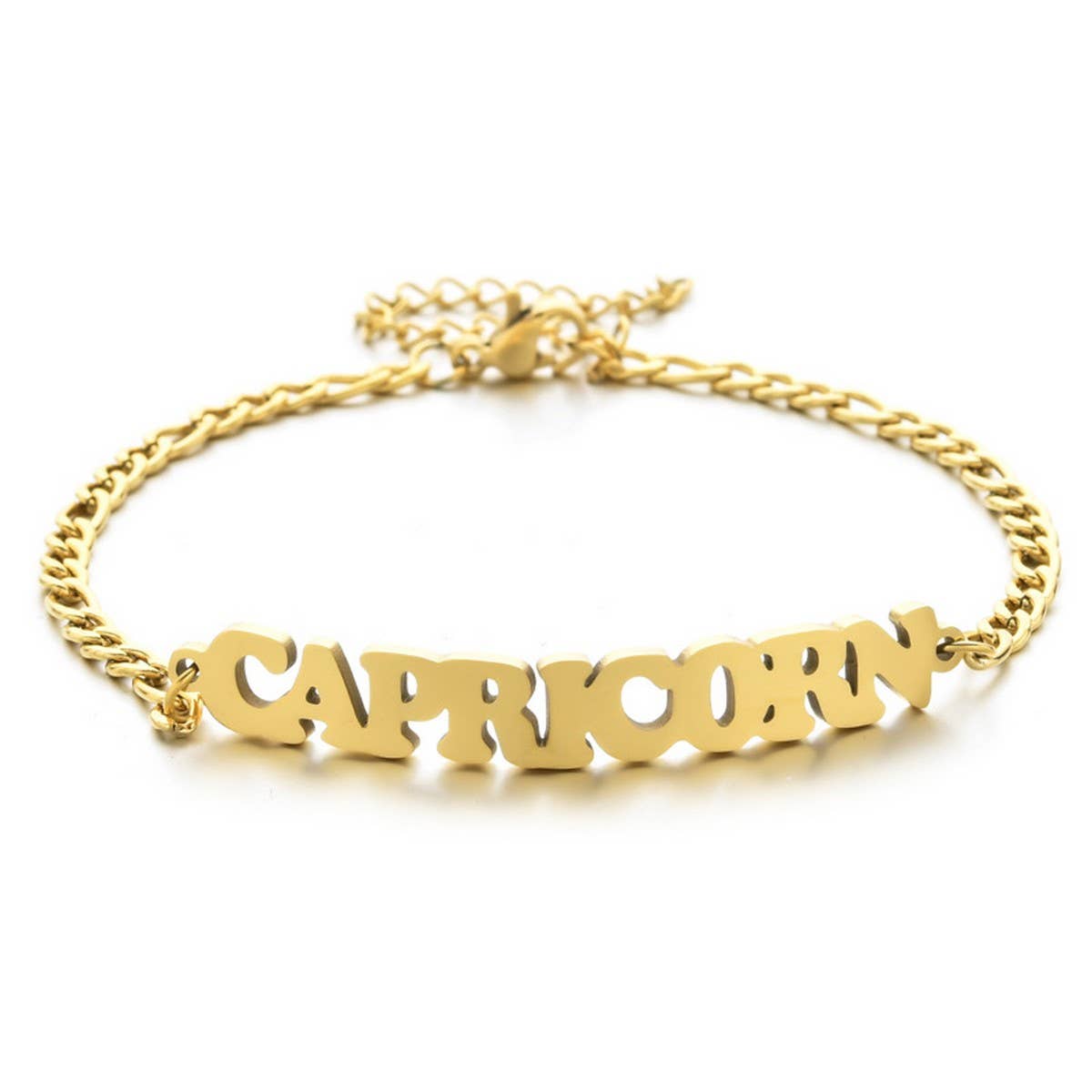 NEW STAINLESS STEEL ZODIAC PENDANT BRACELET_CWMM2716