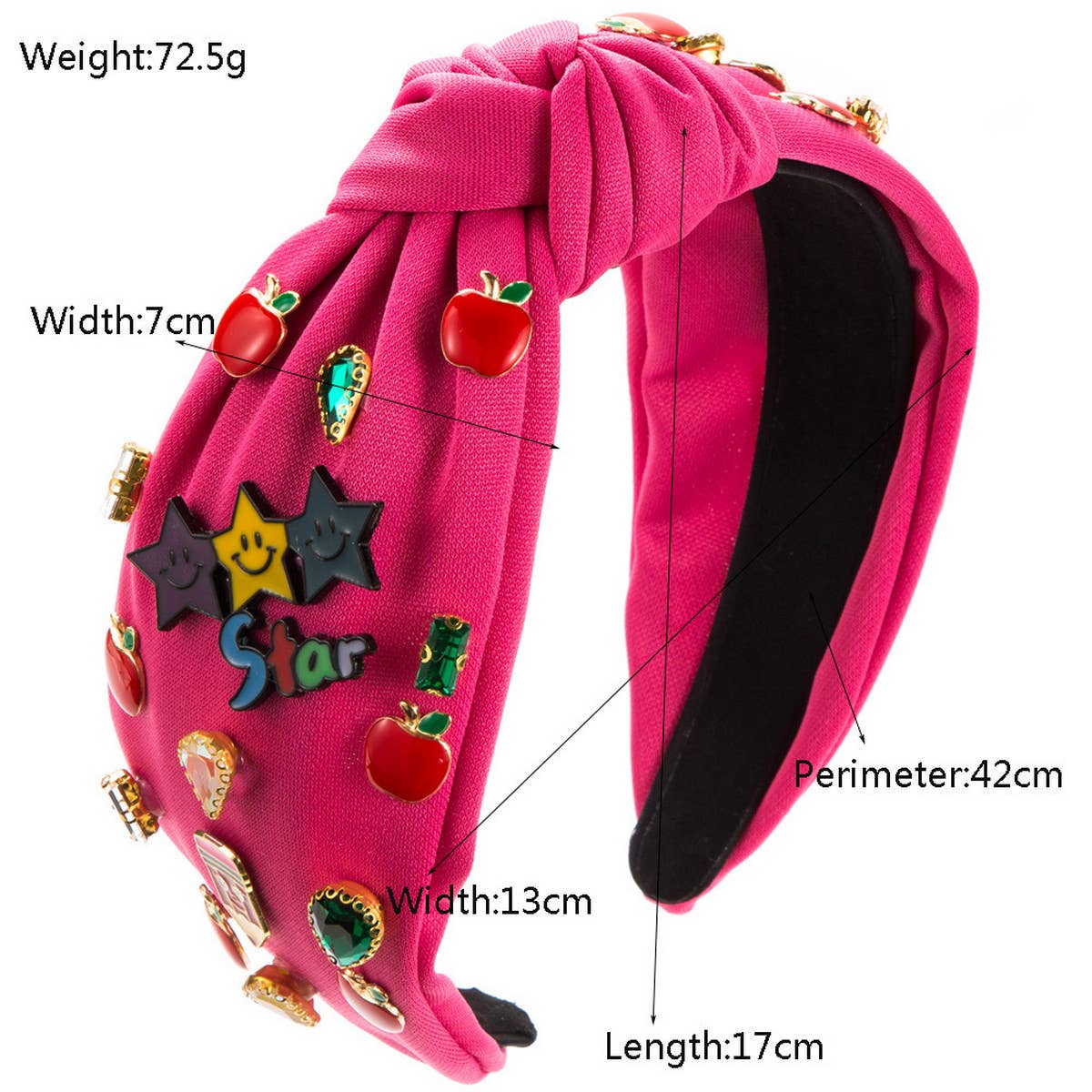 FASHIONABLE ENGLISH LETTERS DIAMOND HEADBAND_CWAHA1783