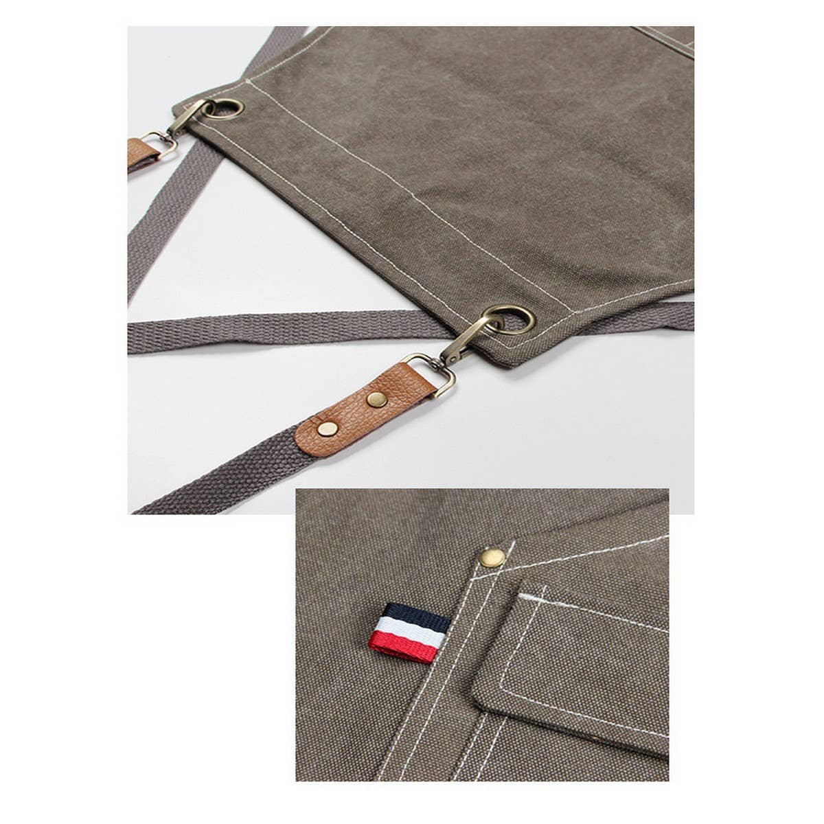 Cwmm1830_Denim Canvas Apron Multi-Functional Home Work Apron
