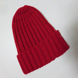 Cwah04351_Kids Solid Color Knit Beanie Hat Winter