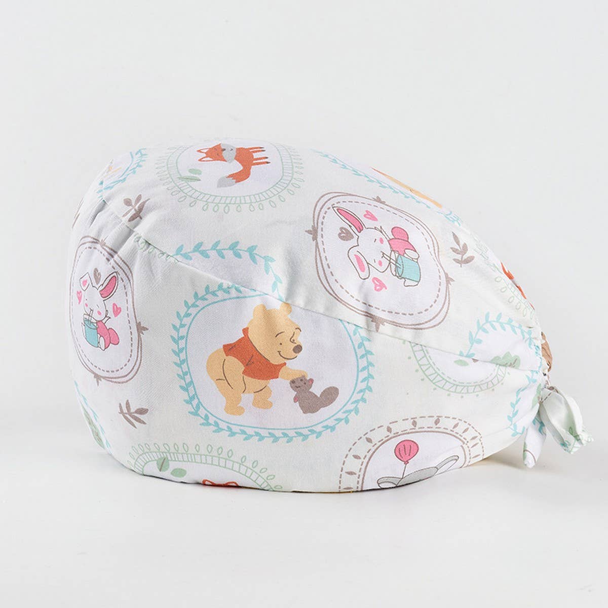 CHERRY BEAR PRINTED NURSE CAP PURE COTTON HAT_CWAH3324