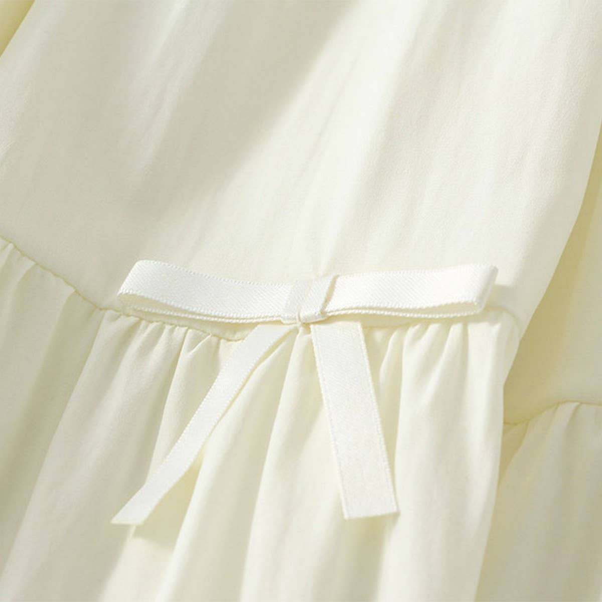 CAKE SKIRT HALF SKIRT BOW A LINE LONG SKIRT_CWBMS0319
